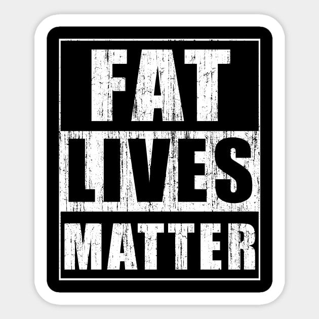 Funny Gift for Fat Men Women Obescity Gift Idea Sticker by magazin